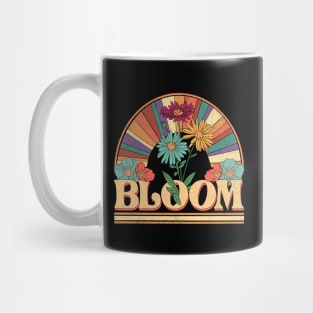 Bloom Flowers Name Dion Personalized Gifts Retro Style Mug